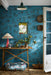 LITTLE GREENE Tapete - Mr Straw's Greenhouse - Air Force Blue-Tapete-Vintage Kontor-Vintage Kontor