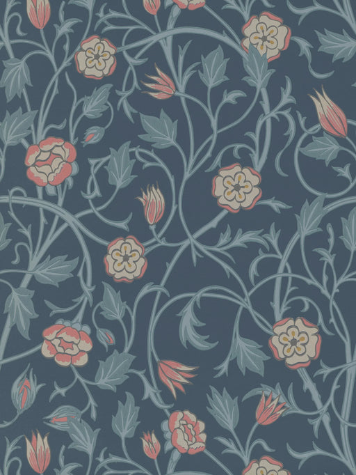 LITTLE GREENE Tapete - Mays Tulip - Hicks Blue-Tapete-Vintage Kontor-Vintage Kontor