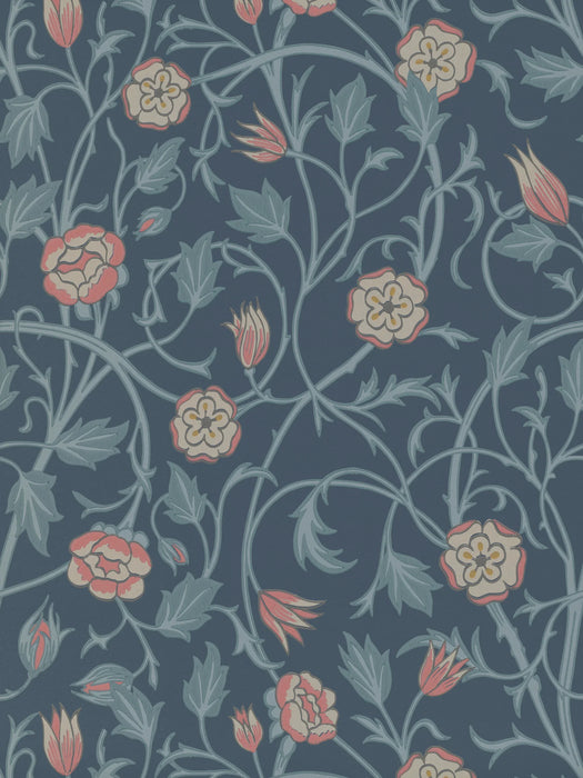 LITTLE GREENE Tapete - Mays Tulip - Hicks Blue-Tapete-Vintage Kontor-Vintage Kontor