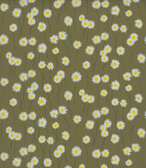 LITTLE GREENE Tapete - Moon Daisies - Olive Colour-Tapete-Vintage Kontor-Vintage Kontor