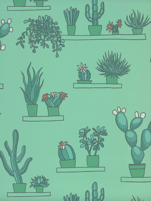 LITTLE GREENE Tapete - Mr Straw's Greenhouse - Green Verditer-Tapete-Vintage Kontor-Vintage Kontor