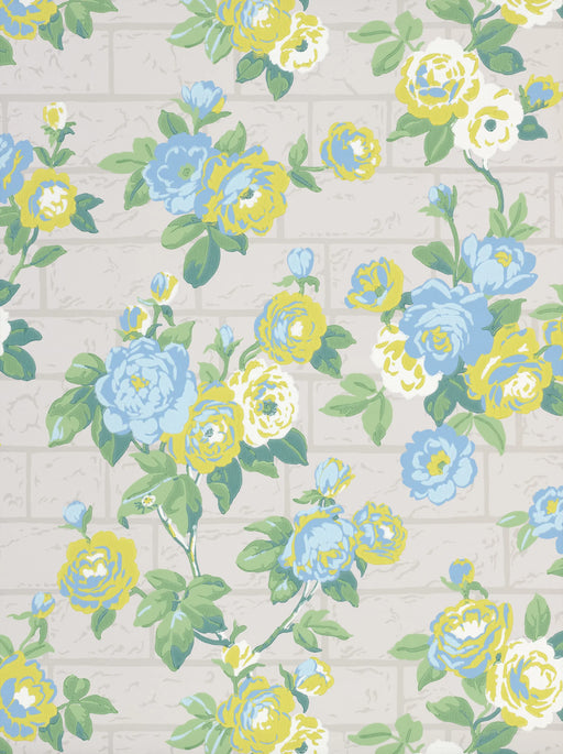 LITTLE GREENE Tapete - Rose Garden - French Grey-Tapete-Vintage Kontor-Vintage Kontor