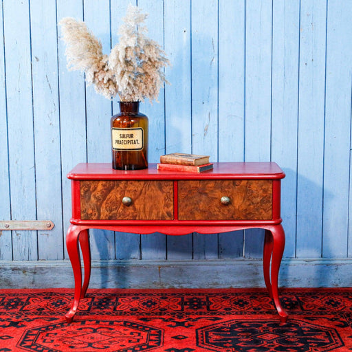 Süßes kleines Sideboard, Schränkchen in rot-Sideboard-Vintage Kontor-Vintage Kontor
