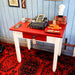 Kleiner Tisch + Stuhl, Set in rot-Vintage Kontor-Vintage Kontor