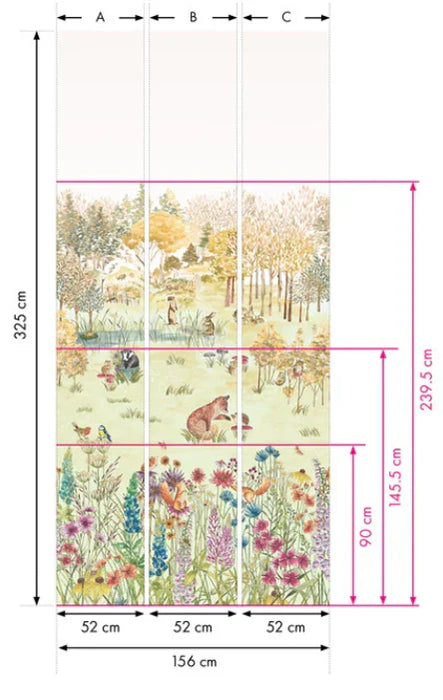 LITTLE GREENE Tapete - Potter’s Woodland - Harvest-Tapete-Vintage Kontor-Vintage Kontor