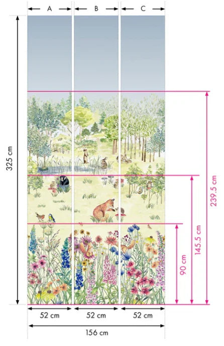 LITTLE GREENE Tapete - Potter’s Woodland - Spring-Tapete-Vintage Kontor-Vintage Kontor