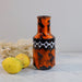 Chice Vase in orange mit schwarzem Dekor-Vase-Vintage Kontor-Vintage Kontor