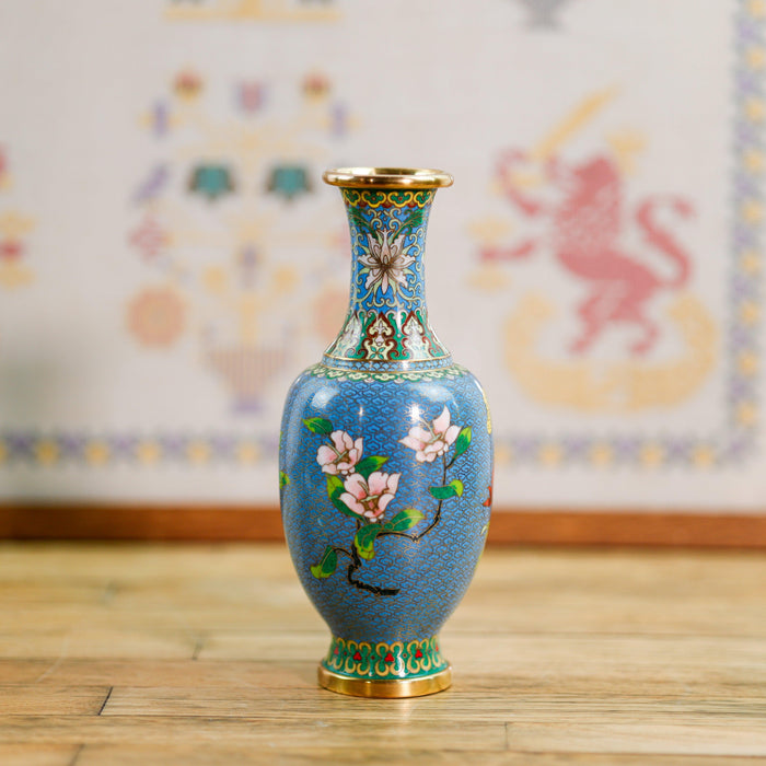 Cloisonne Vase, bunt und fröhlich-Vintage Kontor-Vintage Kontor