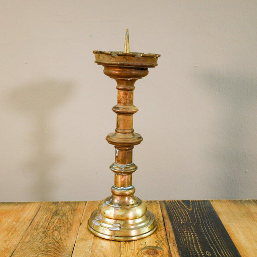 Edler, antiker Kerzenständer aus Messing-Kerzenständer-Vintage Kontor-Vintage Kontor