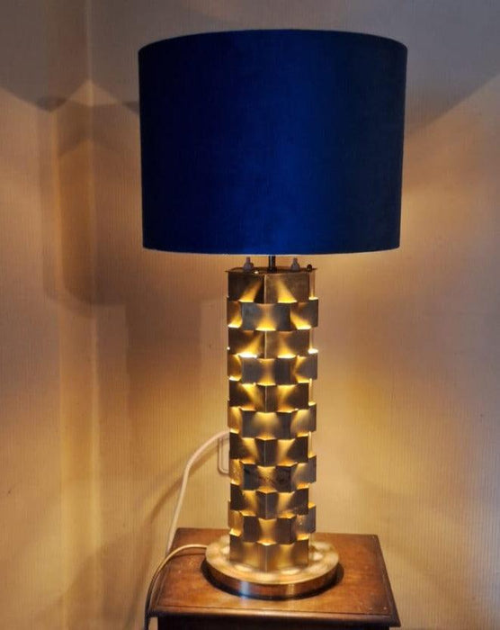 Elegante Nordisk Tischlampe, gold-Vintage Kontor-Vintage Kontor