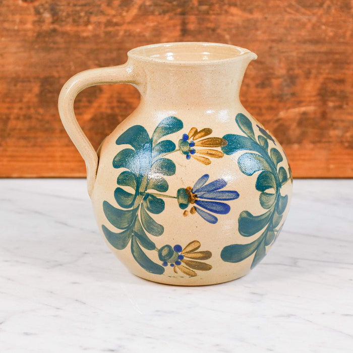 Elsäßer Keramik, Krug mit Blumendekor-Krug-Vintage Kontor-Vintage Kontor