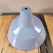 Emaille Deckenlampe in blaugrau -