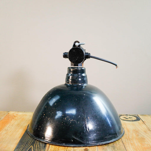 Emaille, Industrielampe, schwarz-Vintage Kontor-Vintage Kontor