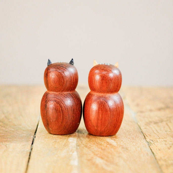 Eulen Teak, Salz und Pfeffer-Vintage Kontor-Vintage Kontor