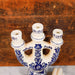 Folklore Kerzenleuchter in blau und weiß-Vintage Kontor-Vintage Kontor