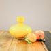 Gelbe Blumenvase 70iger Jahre -