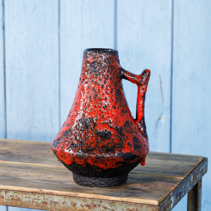 Jopeko Fat Lava Vase in rot-Blumenvase-Vintage Kontor-Vintage Kontor