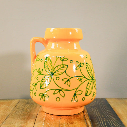 Knallige große Vase in gelb-Vintage Kontor-Vintage Kontor