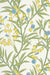 LITTLE GREENE Tapete - Bamboo Floral - Blue Verditer -
