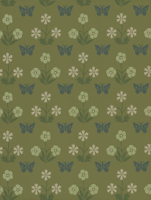 LITTLE GREENE Tapete - Burges Butterfly - Garden-Tapete-Vintage Kontor-Vintage Kontor