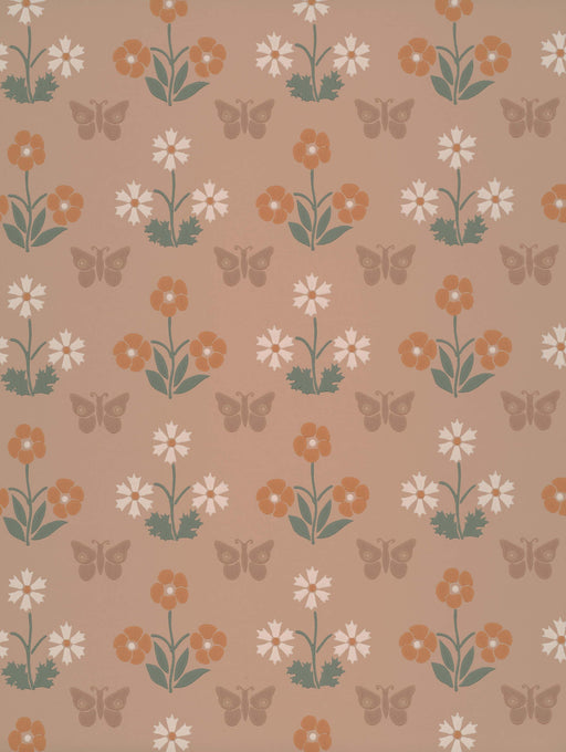 LITTLE GREENE Tapete - Burges Butterfly - Masquerade -