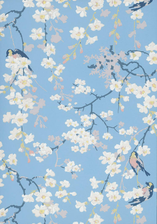 LITTLE GREENE Tapete - Massingberd Blossom - Pale Blue -