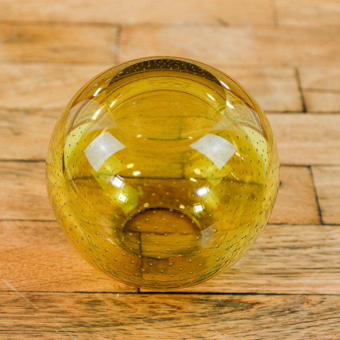 Muranoglas Vase, gelb -