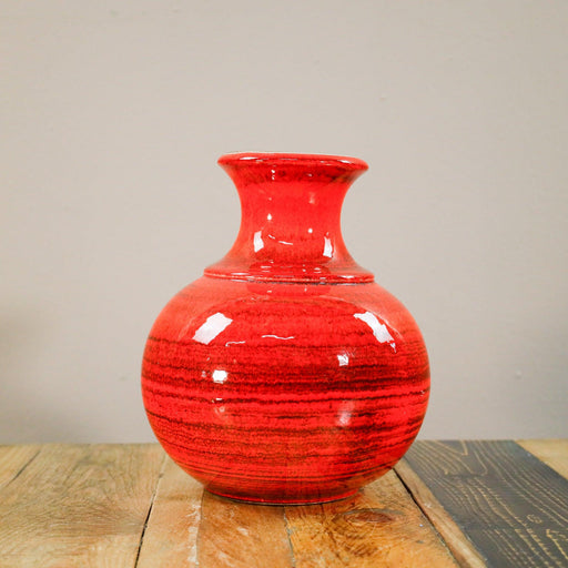 Rote Vase, Bay Keramik-Vintage Kontor-Vintage Kontor