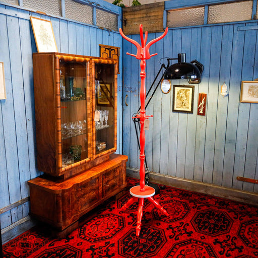 Roter Garderobenständer, Garderobe, 70iger-Vintage Kontor-Vintage Kontor