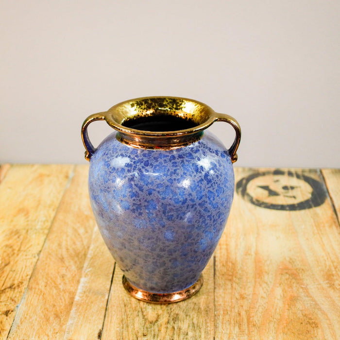 Scheurich, Vase in blau und gold -