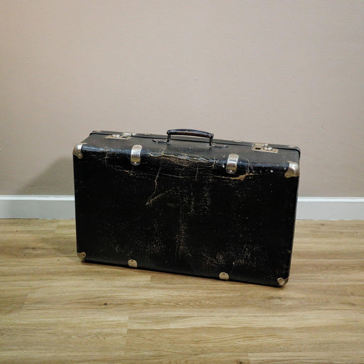 Schwarzer Koffer, Vintage-Vintage Kontor-Vintage Kontor