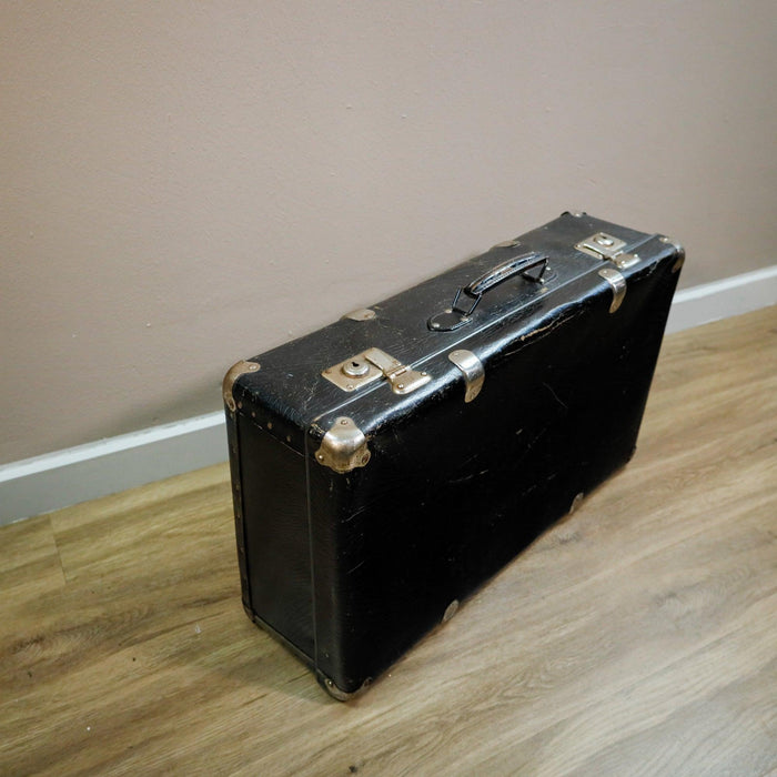 Schwarzer Koffer, Vintage-Vintage Kontor-Vintage Kontor