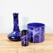 Set aus drei blauen Vintage Vasen-Vintage Kontor-Vintage Kontor