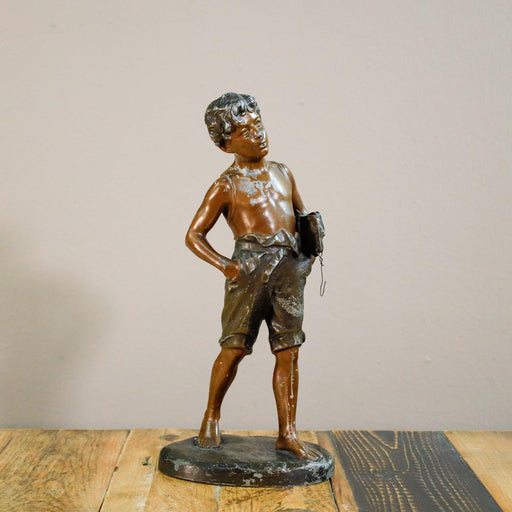 Skulptur Junge aus Bronze -