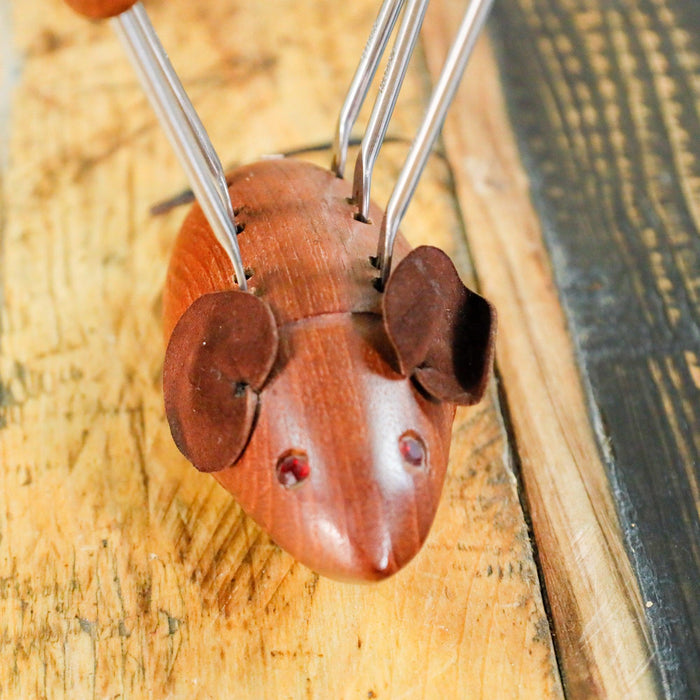 Teak Käsepieker Maus-Vintage Kontor-Vintage Kontor