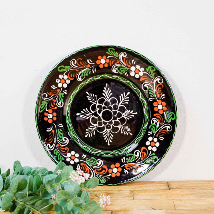 Verzierter Wandteller mit Folklore Muster-Vintage Kontor-Vintage Kontor