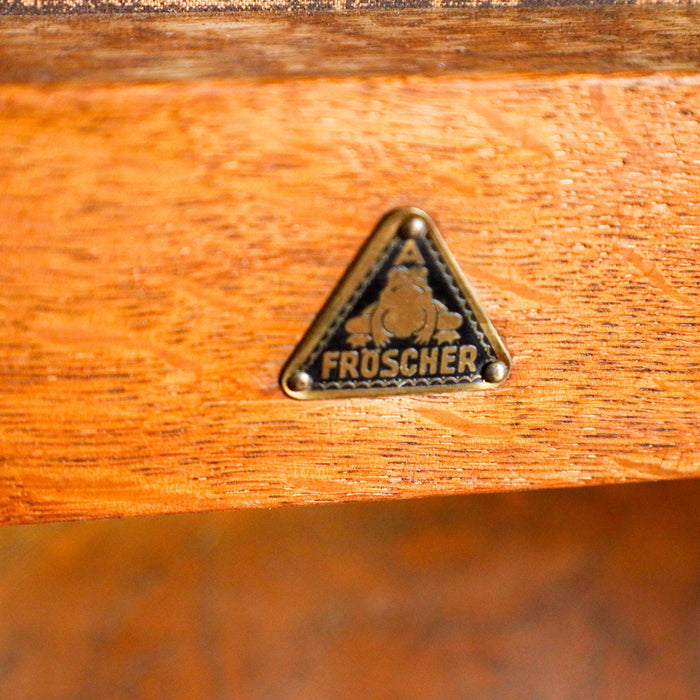 Vintage Fröscher Friseurstuhl, 20iger Jahre -