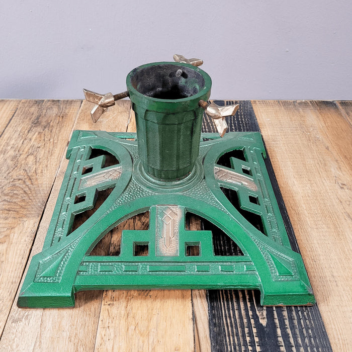 Vintage Weihnachtsbaumständer, grün-Vintage Kontor-Vintage Kontor