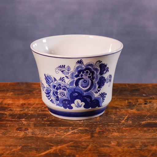 Delfter Blau, Blumentopf, Übertopf-Glas, Keramik, Porzellan-Vintage Kontor-Vintage Kontor