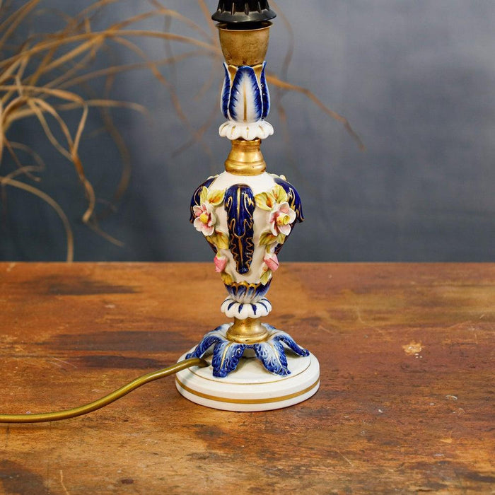 Italienische Tischlampe Porzellan-Lampe-Vintage Kontor-Vintage Kontor