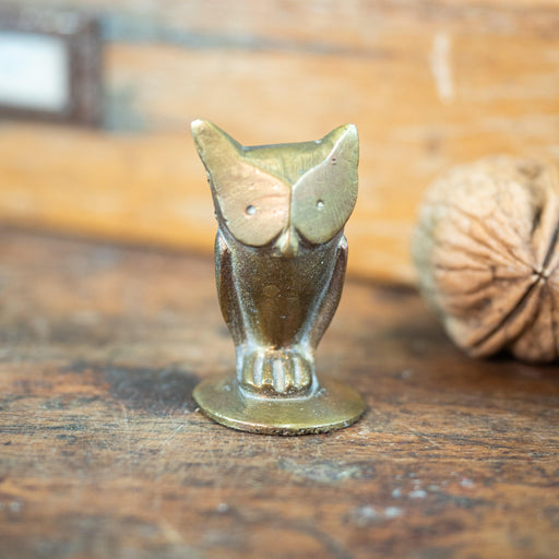 Kleine Messingeule, Eule, Walter Bosse-Figuren, Skulpturen & Statuen-Vintage Kontor-Vintage Kontor