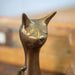 Kleine Messingfigur Katze-Figuren, Skulpturen & Statuen-Vintage Kontor-Vintage Kontor