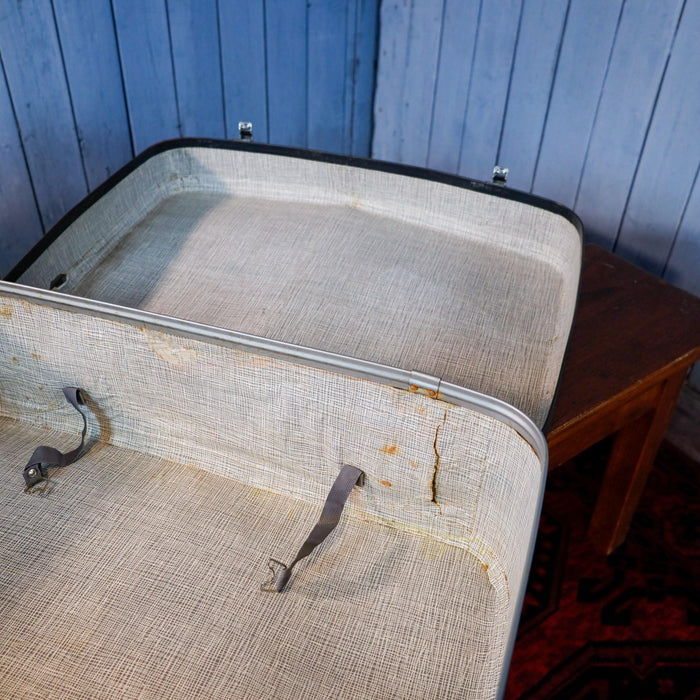 Koffer mit abgerundeten Ecken und Ledertag-Koffer-Vintage Kontor-Vintage Kontor