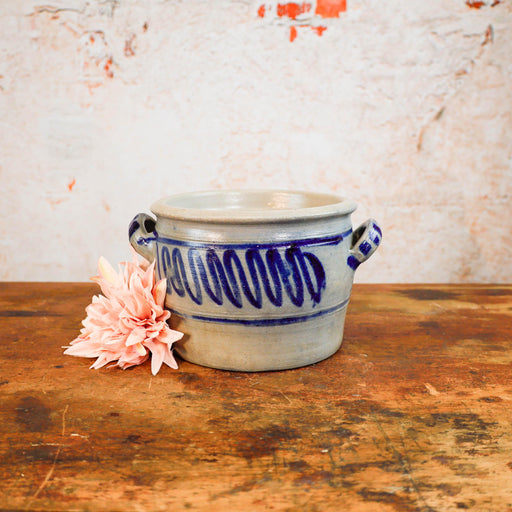 Salzglasur Keramiktopf mit Henkeln-Keramik-Vintage Kontor-Vintage Kontor