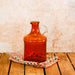 Schicke Glaskaraffe, Karaffe, mundgeblasen in rot, rotbraun-Vintage Kontor-Vintage Kontor