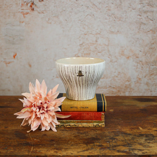 Schicker Vintage ES Keramik Blumentopf, Übertopf -