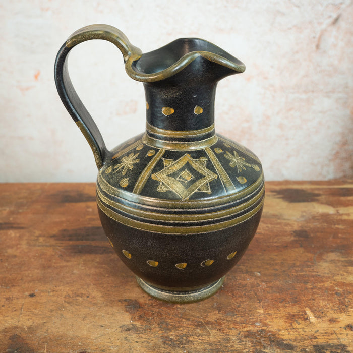 Seltene Vase mit Ethnomuster-Vintage Kontor-Vintage Kontor